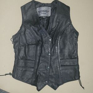 Leather Biker Vest